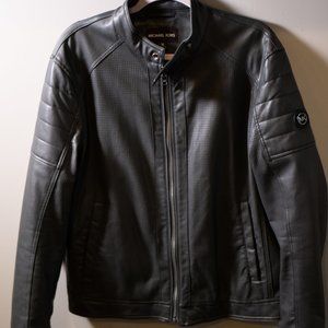 Michael Korda Faux Leather Jacket